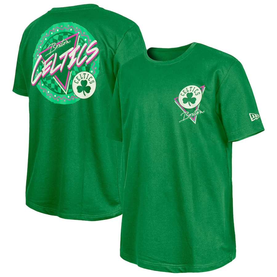 Boston Celtics  New Era Green Glow-in-the-Dark T-Shirt - Vujersey Los Angeles Rams