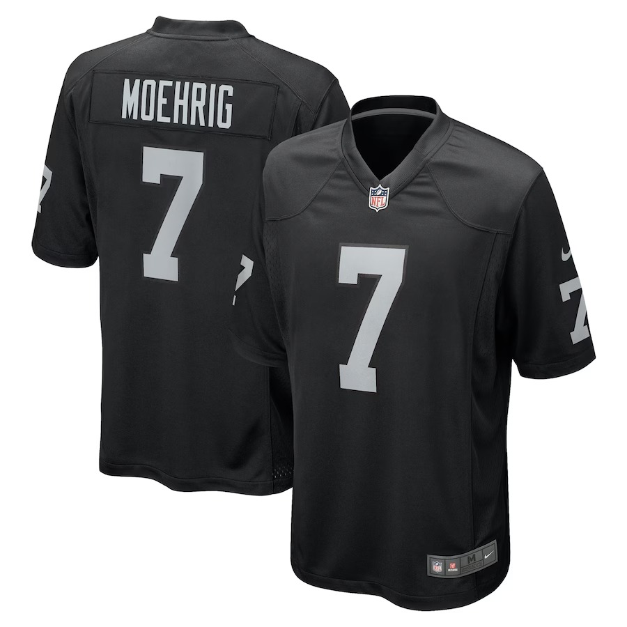 Men's Las Vegas Raiders Tre'von Moehrig Nike Black Team Game Jersey - Vujersey Los Angeles Rams