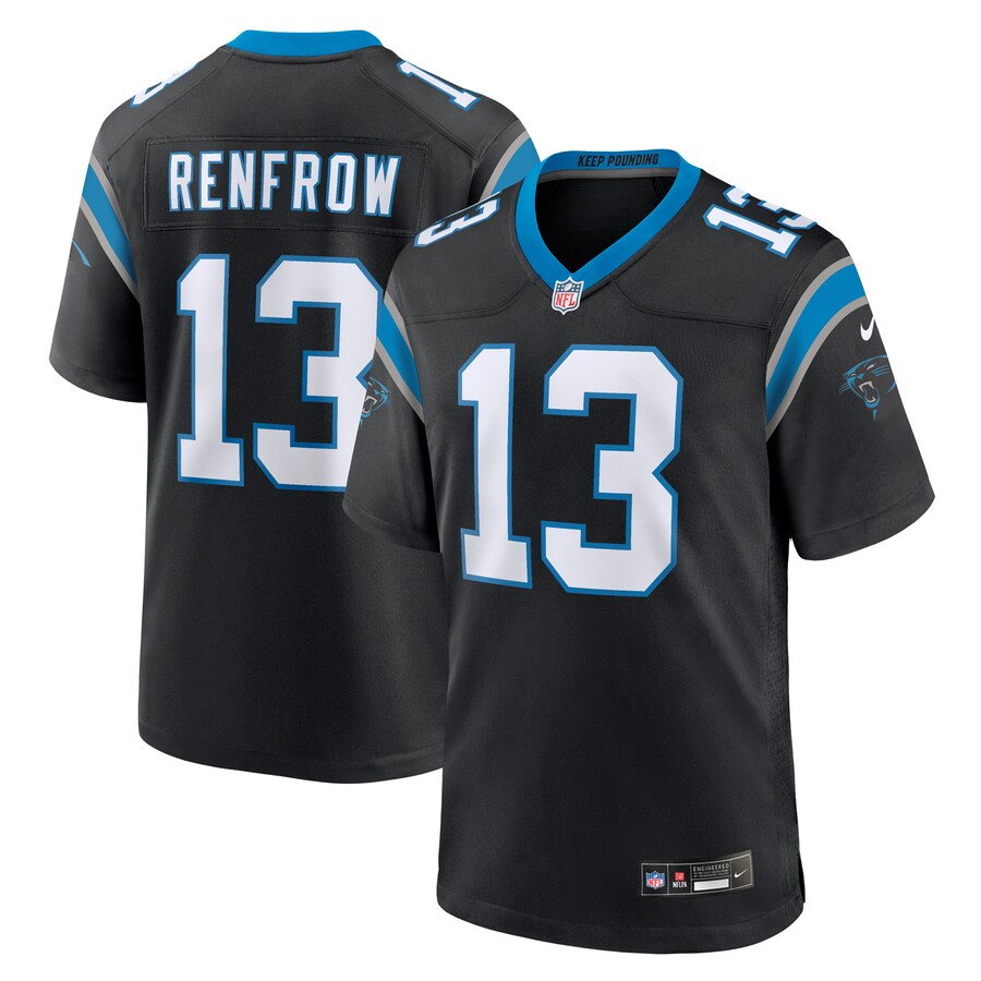 Men's Carolina Panthers Hunter Renfrow Nike Black Team Game Jersey - Vujersey Los Angeles Rams