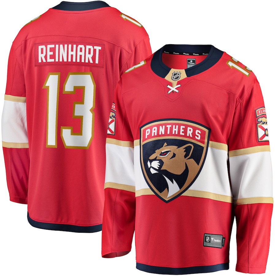 Men's Florida Panthers Sam Reinhart Fanatics Red Breakaway Player Jersey - Vujersey Los Angeles Rams