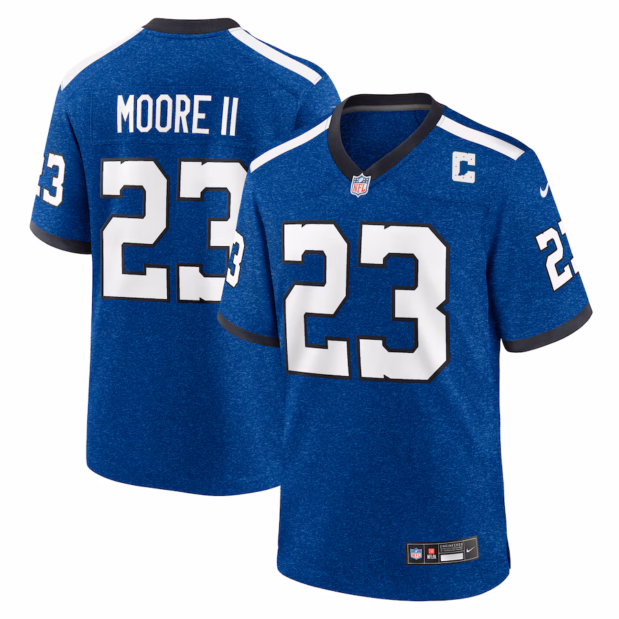 Men's Indianapolis Colts Kenny Moore II Nike Royal Indiana Nights Alternate Game Jersey - Vujersey Los Angeles Rams