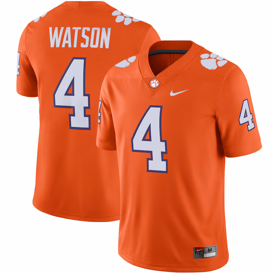 Deshaun Watson Clemson Tigers Nike Alumni Player Game Jersey - Orange - Vujersey Los Angeles Rams