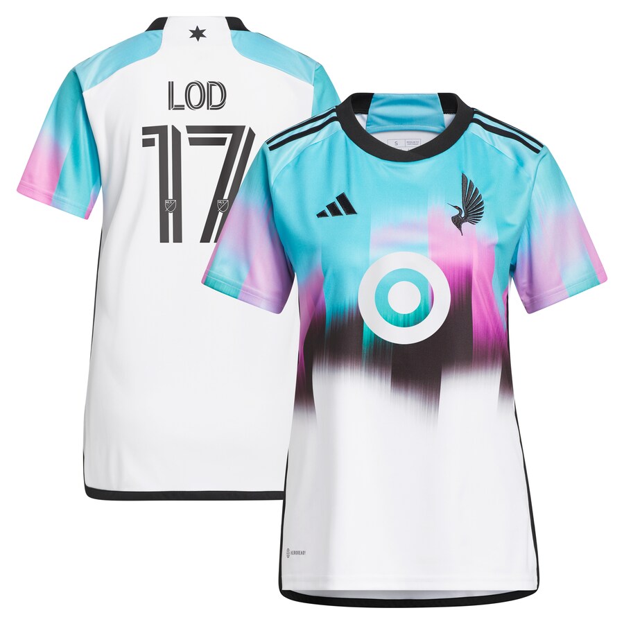 Women's Minnesota United FC Robin Lod adidas White 2023 The Northern Lights Kit Replica Jersey - Vujersey Los Angeles Rams