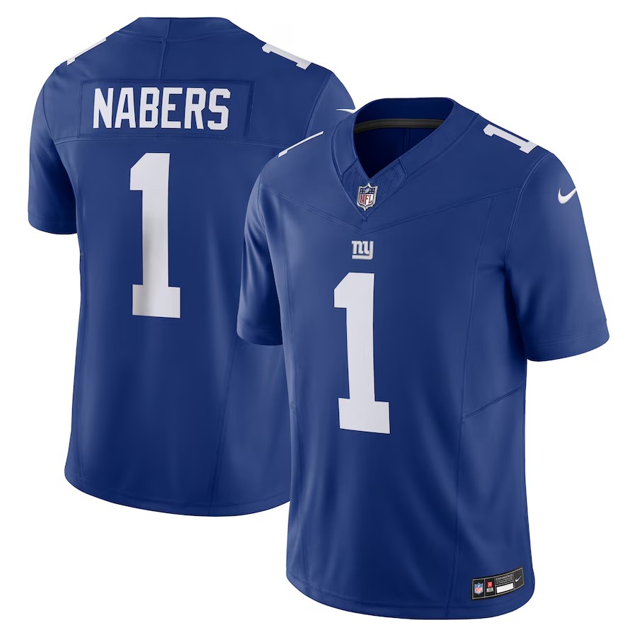 Men's New York Giants Malik Nabers Nike Royal Vapor F.U.S.E. Limited Jersey - Vujersey Los Angeles Rams