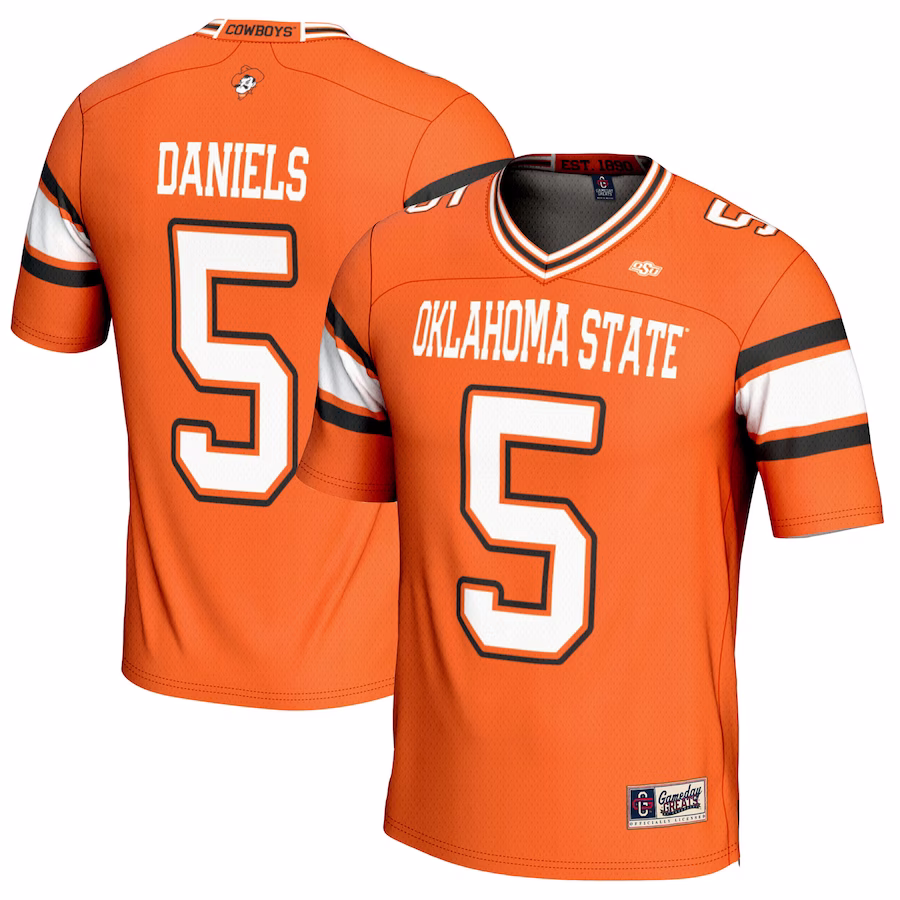 Kendal Daniels Oklahoma State Cowboys GameDay Greats NIL Player Football Jersey - Orange - Vujersey Los Angeles Rams