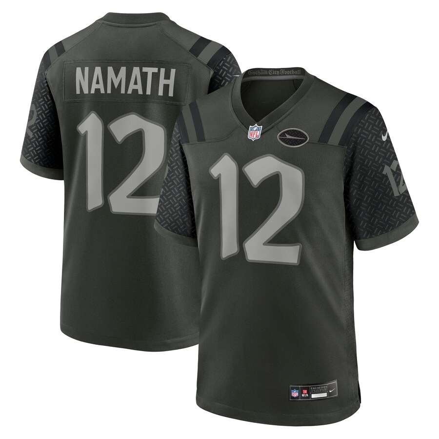 Men's New York Jets Joe Namath Nike Gotham Green 2025 Rivalries Collection Retired Player Game Jersey - Vujersey Los Angeles Rams