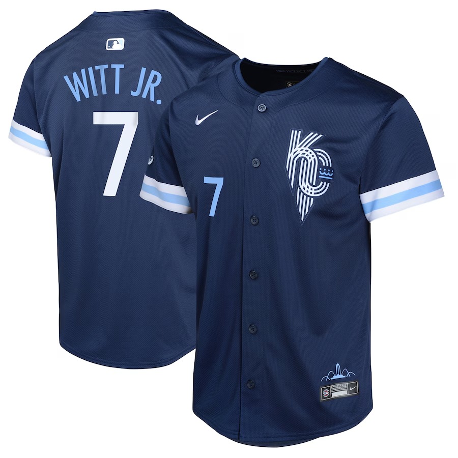 Youth Kansas City Royals Bobby Witt Jr. Nike Navy City Connect Limited Player Jersey - Vujersey Los Angeles Rams