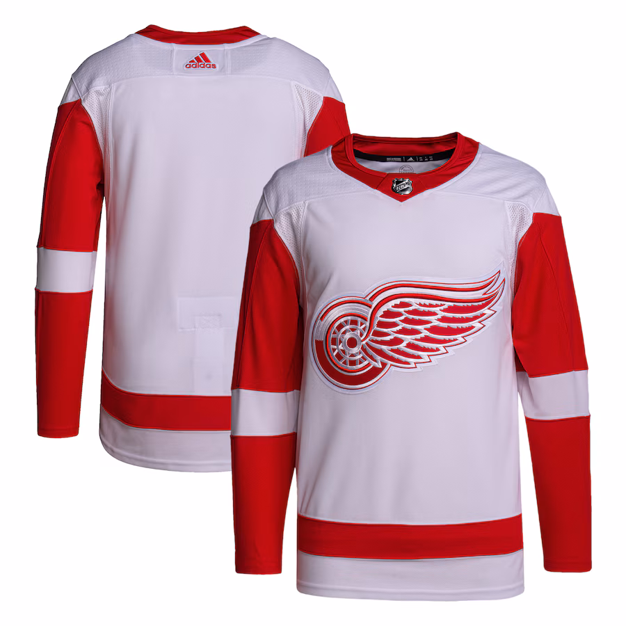 Men's Detroit Red Wings adidas White Away Primegreen Authentic Jersey - Vujersey Los Angeles Rams