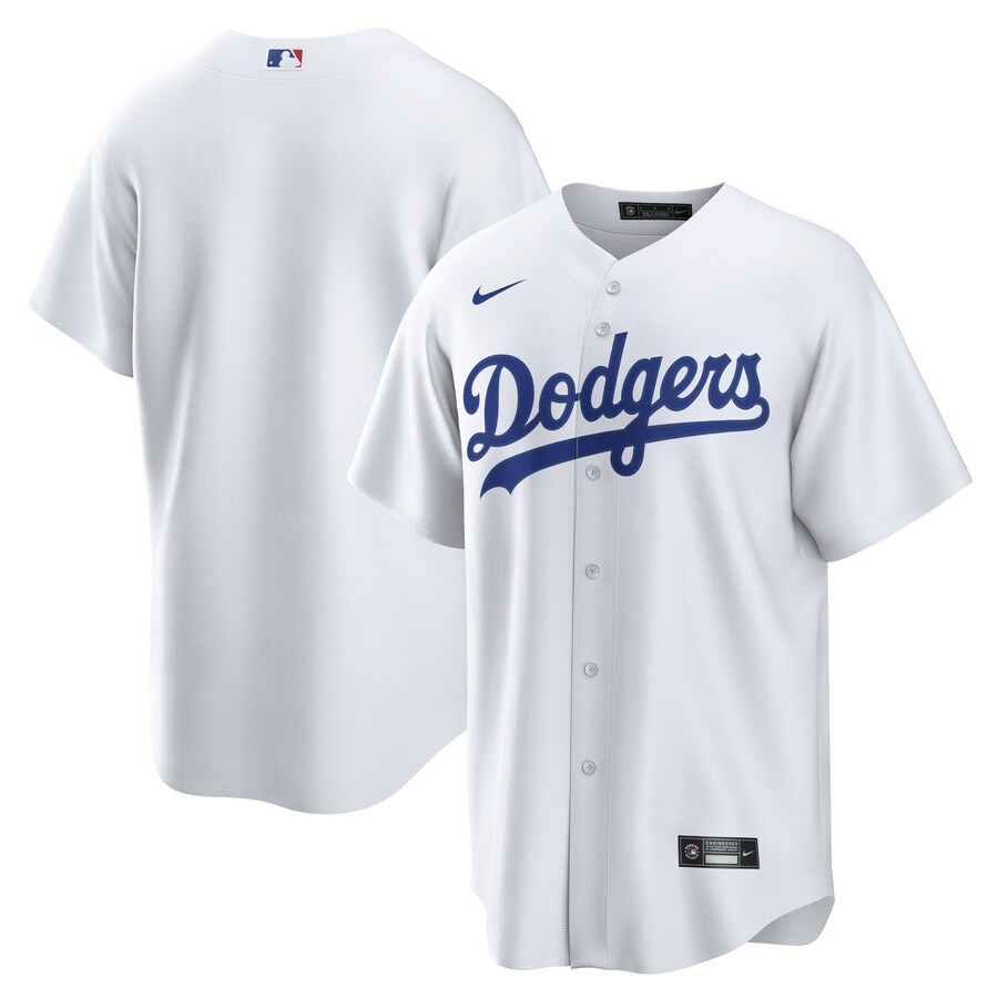 Men's Los Angeles Dodgers Nike White Home Blank Replica Jersey - Vujersey Los Angeles Rams