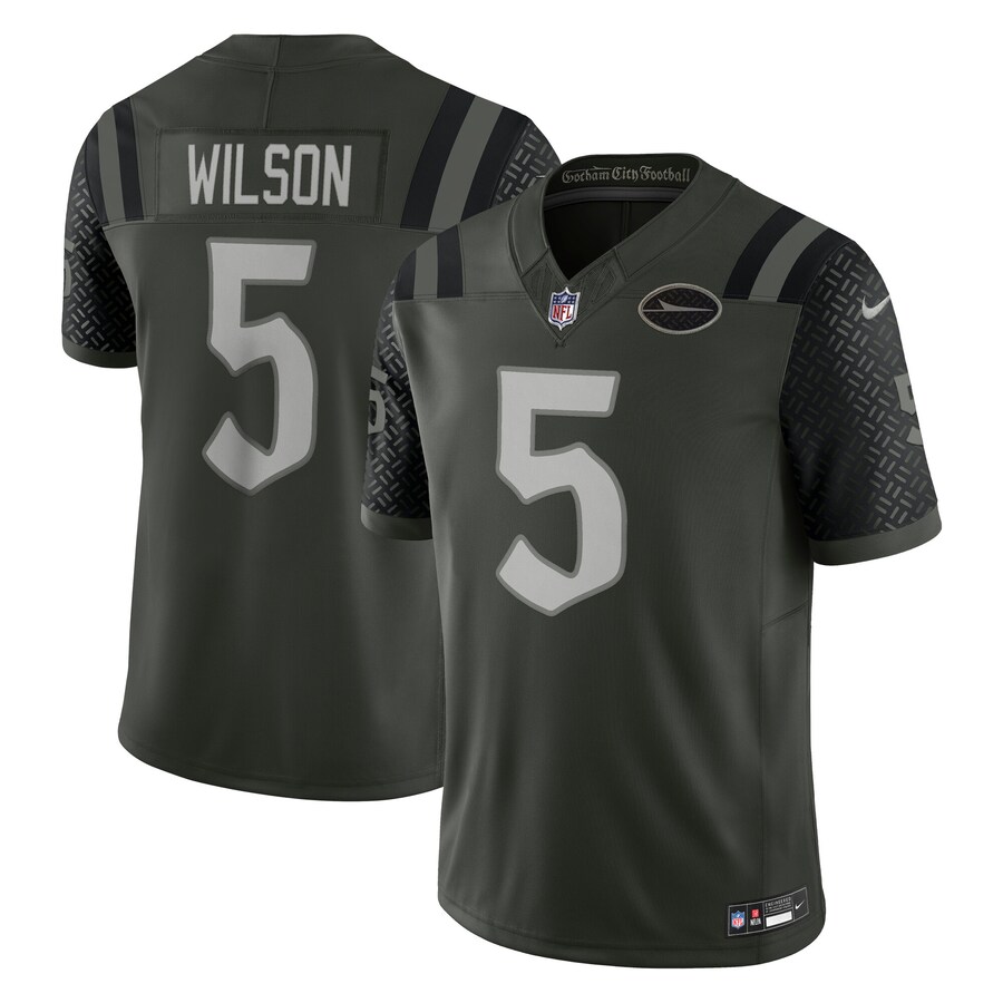 Men's New York Jets Garrett Wilson Nike Gotham Green 2025 Rivalries Collection Limited Jersey - Vujersey Los Angeles Rams
