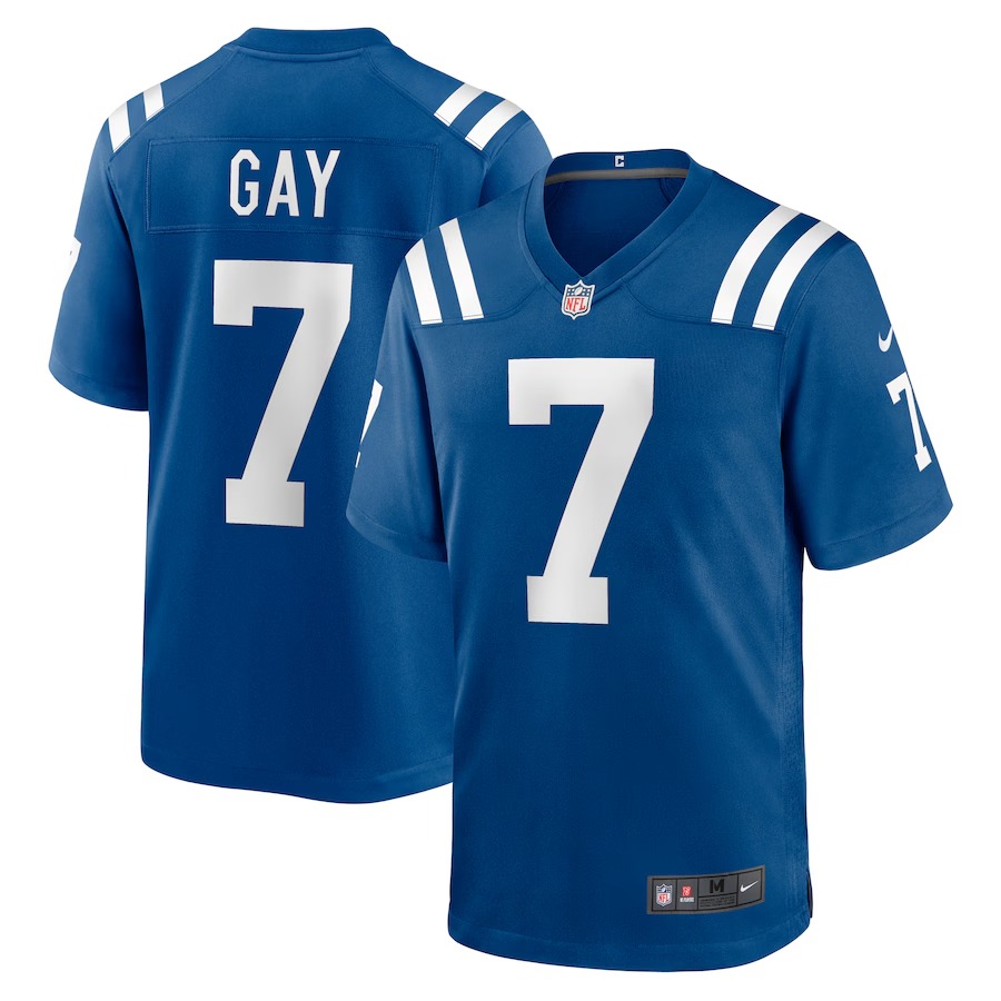 Men's Indianapolis Colts Matt Gay Nike Royal Team Game Jersey - Vujersey Los Angeles Rams