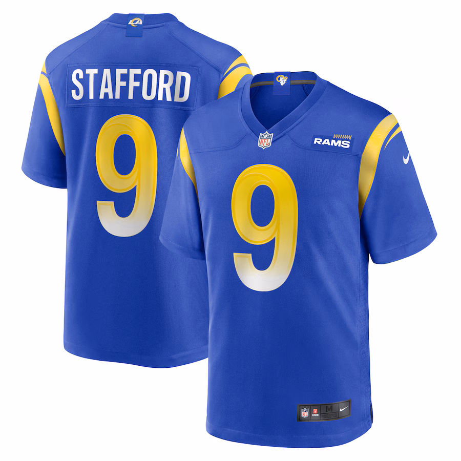 Youth Los Angeles Rams Matthew Stafford Nike Royal Game Jersey - Vujersey Los Angeles Rams