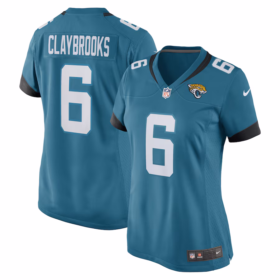 Women's Jacksonville Jaguars Chris Claybrooks Nike Teal Game Player Jersey - Vujersey Los Angeles Rams