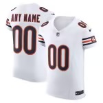 Men's Chicago Bears Nike White  Vapor F.U.S.E. Elite Custom Jersey