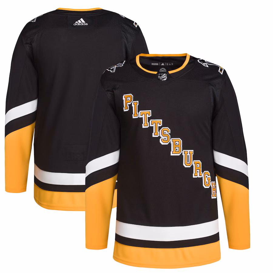 Men's Pittsburgh Penguins adidas Black 2021/22 Alternate Primegreen Authentic Jersey