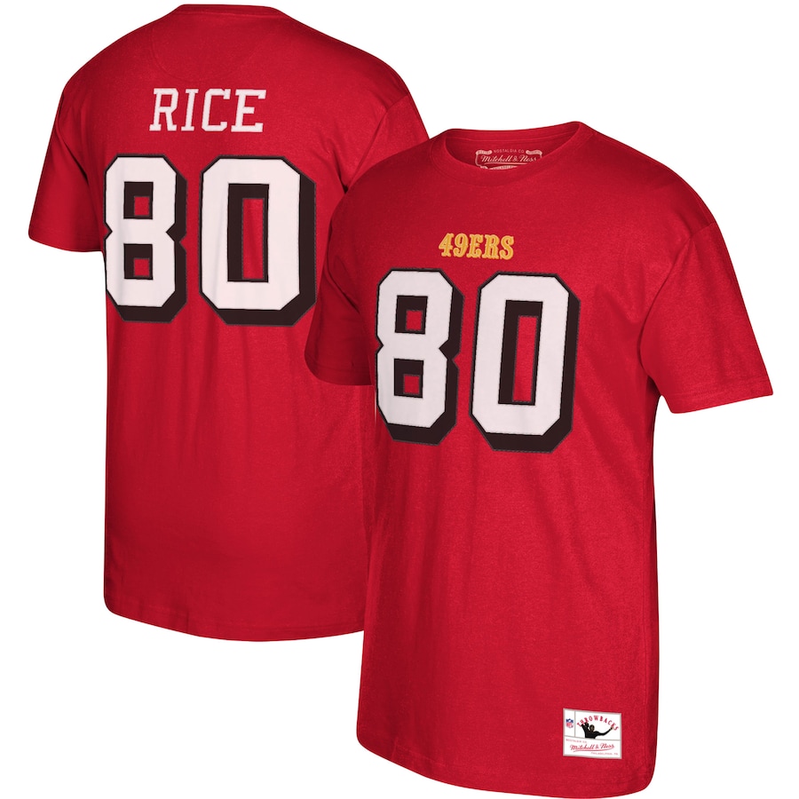 Men's San Francisco 49ers Nike Scarlet Outline T-Shirt