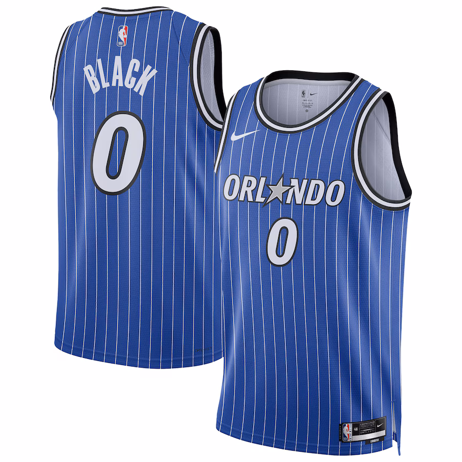 Unisex Orlando Magic Anthony Black Nike Blue Swingman Player Jersey - Icon Edition