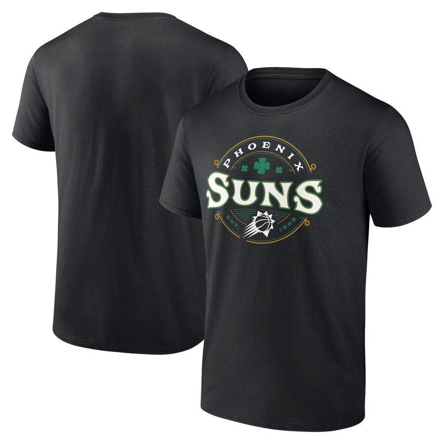 Men's Phoenix Suns Black St. Patrick's Day Lucky T-Shirt