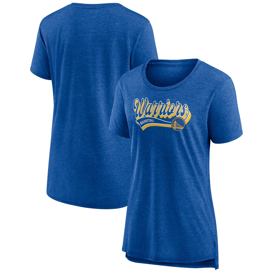 Women's Golden State Warriors Fanatics Heather Royal League Leader Tri-Blend T-Shirt
