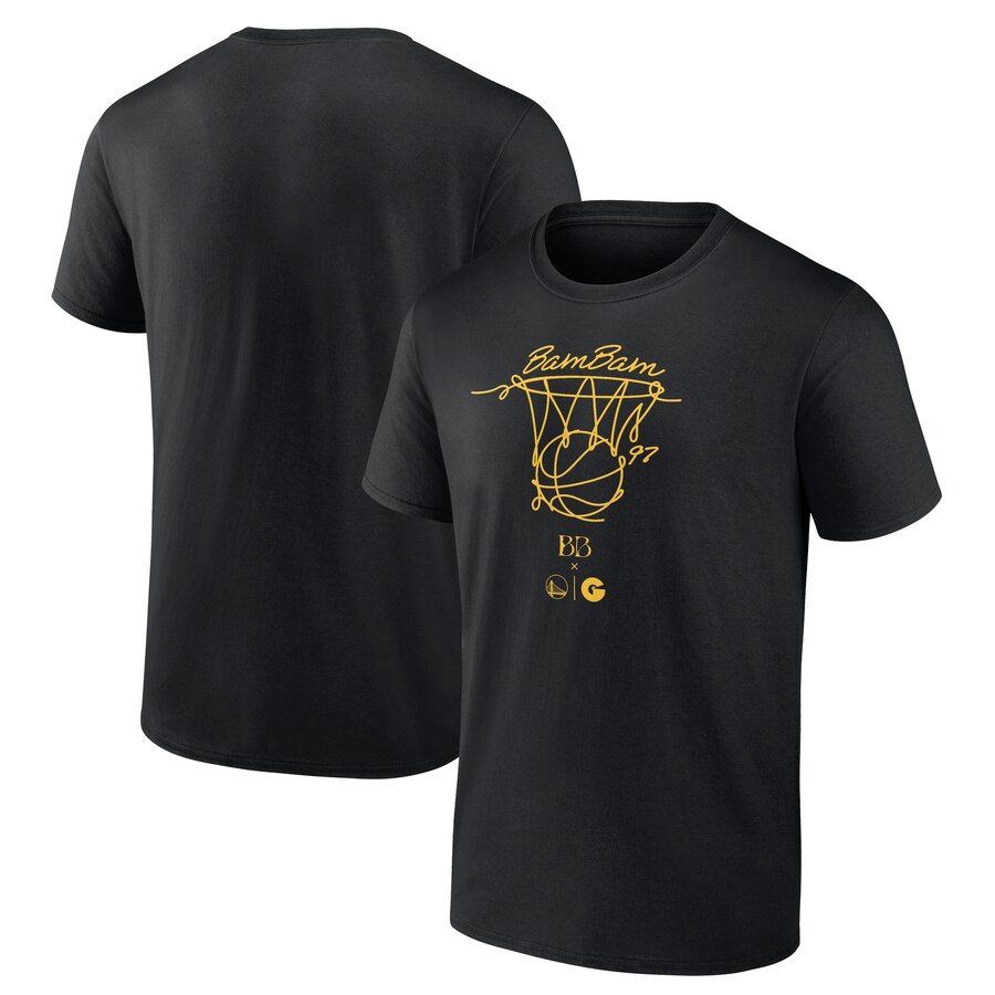 Men's Golden State Warriors  Black Bam Bam T-Shirt