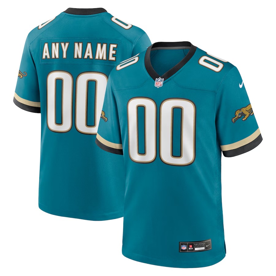 Men's Jacksonville Jaguars Nike Teal Prowler Throwback Custom Game Jersey