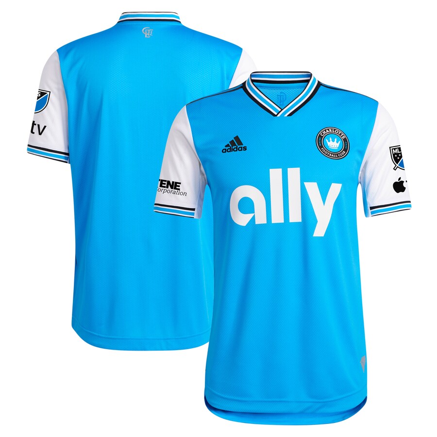Men's Charlotte FC  adidas Blue 2023 Newly Minted Authentic Jersey