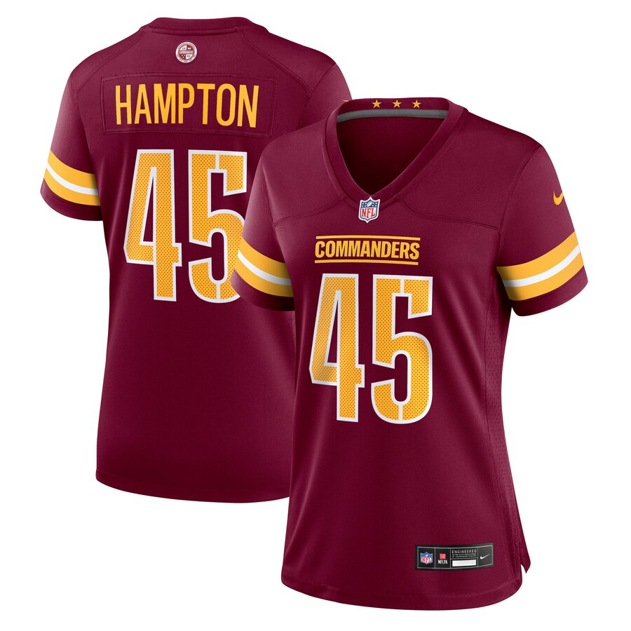 Women's Washington Commanders Dominique Hampton Nike Burgundy Game Jersey