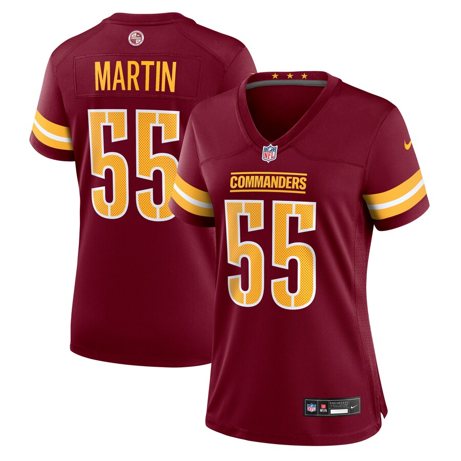 Women's Washington Commanders Jacob Martin Nike Burgundy Team Game Jersey