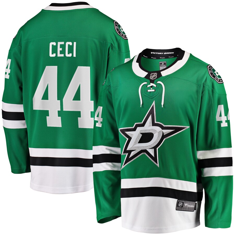 Men's Dallas Stars Cody Ceci Fanatics Kelly Green Home Breakaway Jersey