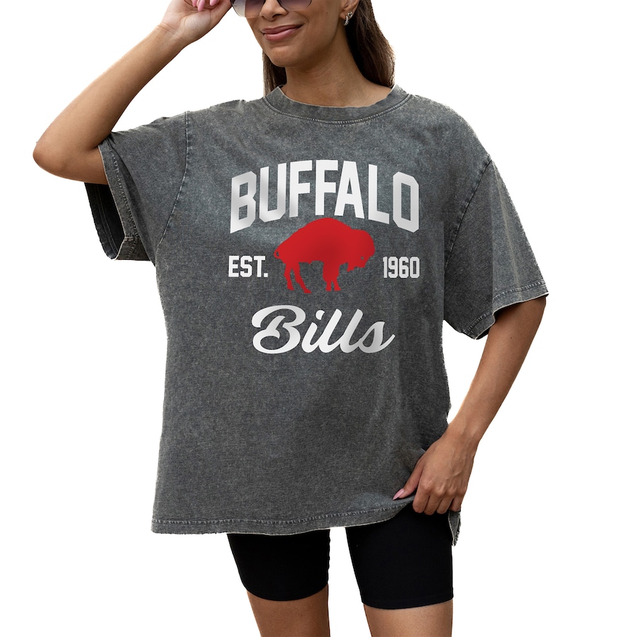 Women's Kansas City Chiefs WEAR by Erin Andrews Black Tie-Front Long Sleeve T-Shirt