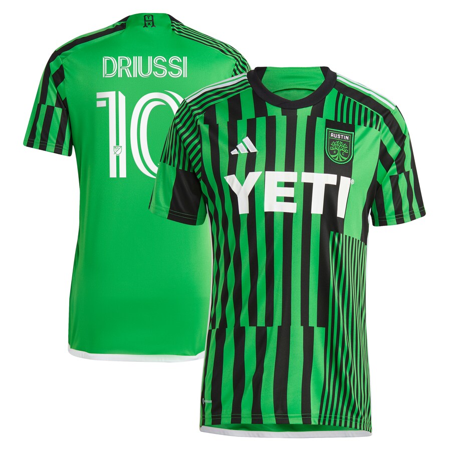 Men's Austin FC Sebastián Driussi adidas Green 2023 Las Voces Kit Replica Jersey