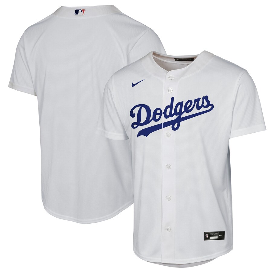 Youth Los Angeles Dodgers Nike White Home Replica Jersey