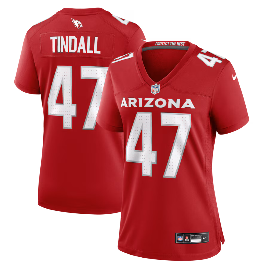Women's Arizona Cardinals Channing Tindall Nike Cardinal Team Game Jersey