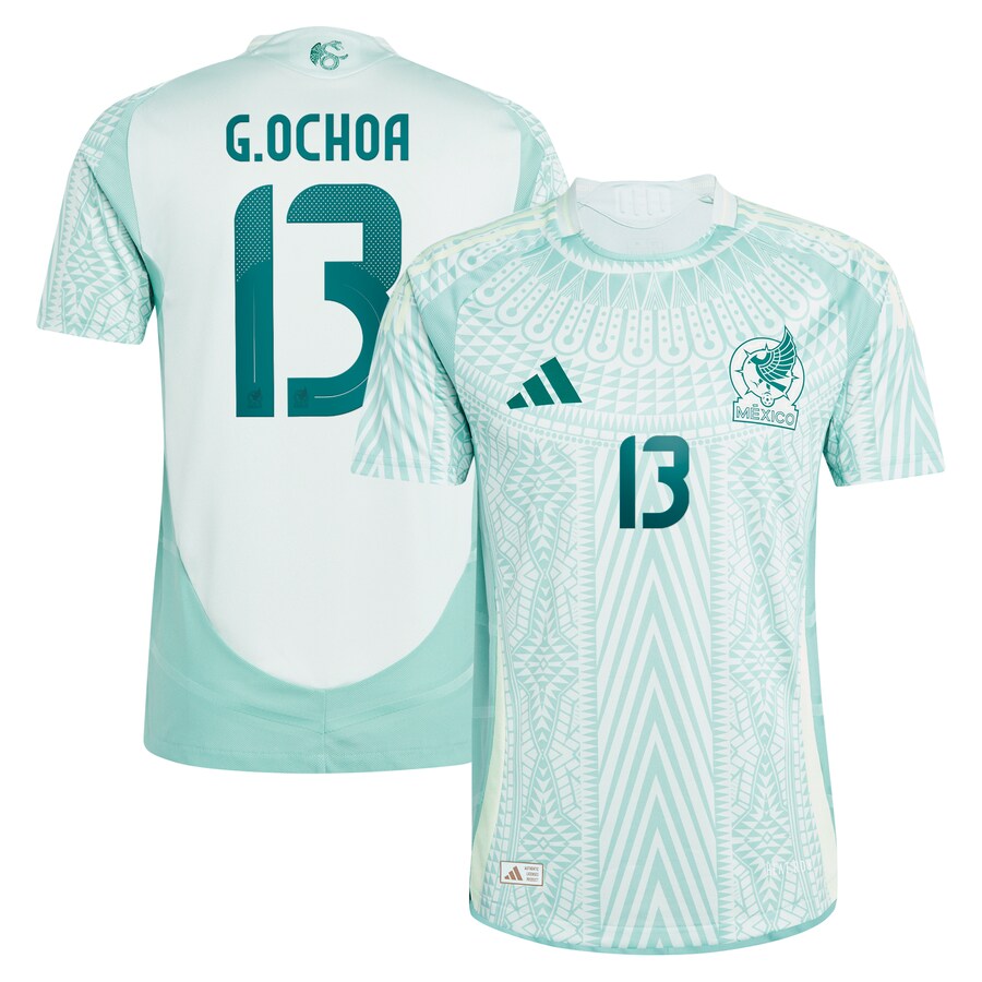 Men's Mexico National Team Guillermo Ochoa adidas Green 2024 Away Authentic Player Jersey