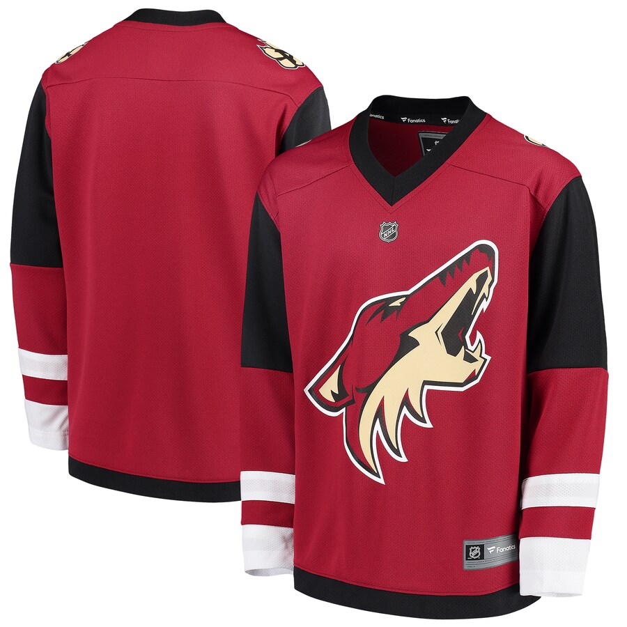 Youth Arizona Coyotes Fanatics Branded Red Home Replica Blank Jersey