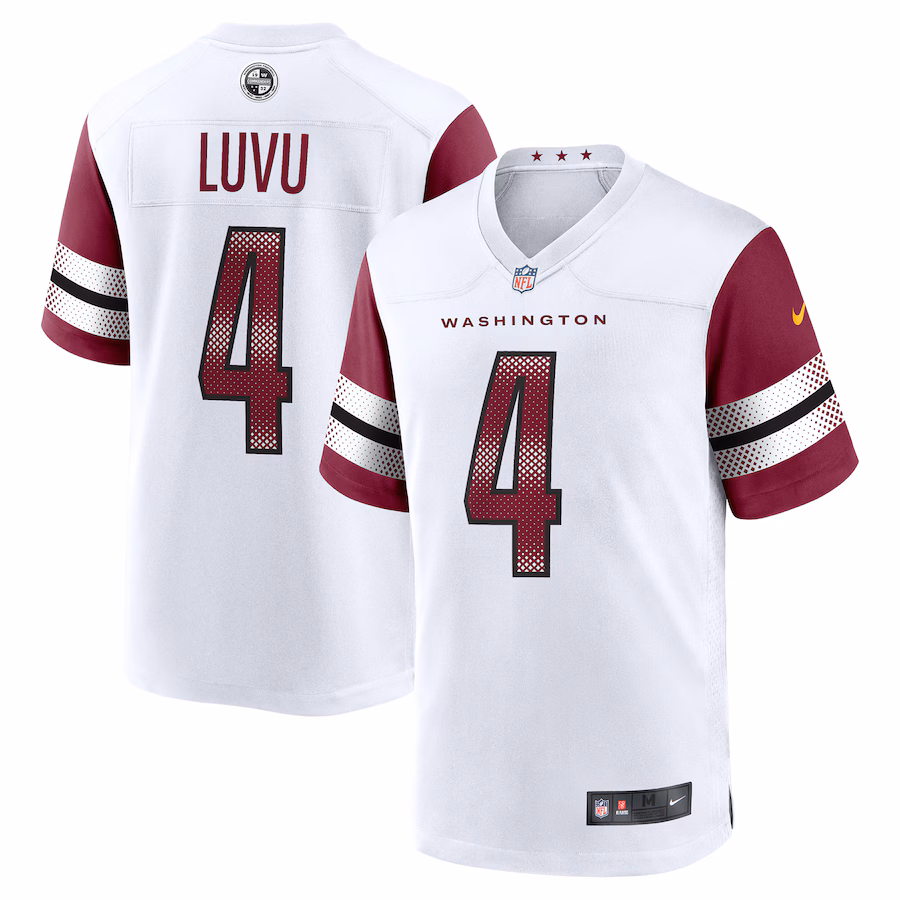 Men's Washington Commanders Frankie Luvu Nike White Game Jersey