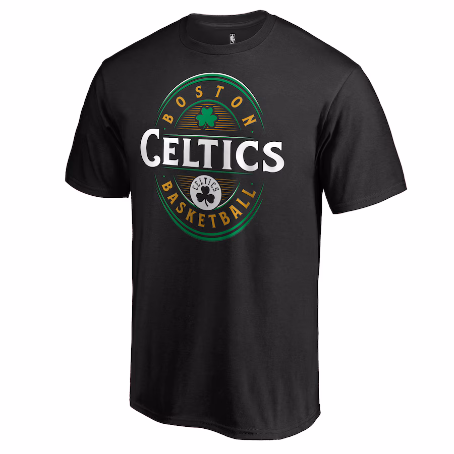 Men's Boston Celtics Black Forever Lucky T-Shirt
