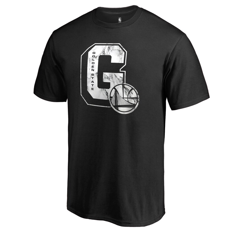 Men's Golden State Warriors Black Letterman T-Shirt