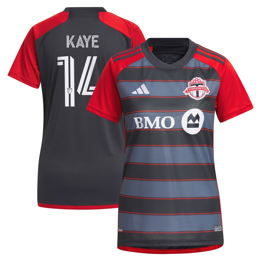 Women's Toronto FC Mark-Anthony Kaye adidas Gray 2023 Club Kit Replica Player Jersey