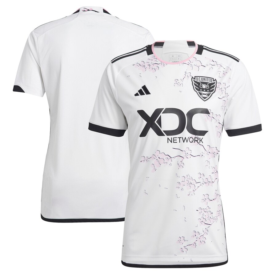 Men's D.C. United adidas White 2023 The Cherry Blossom Kit Replica Jersey