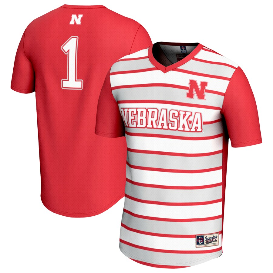 Unisex GameDay Greats #1 Scarlet Nebraska Huskers Lightweight Soccer Fashion Jersey