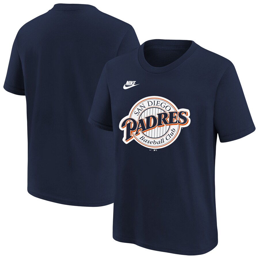 Youth San Diego Padres Nike Navy Team Logo T-Shirt