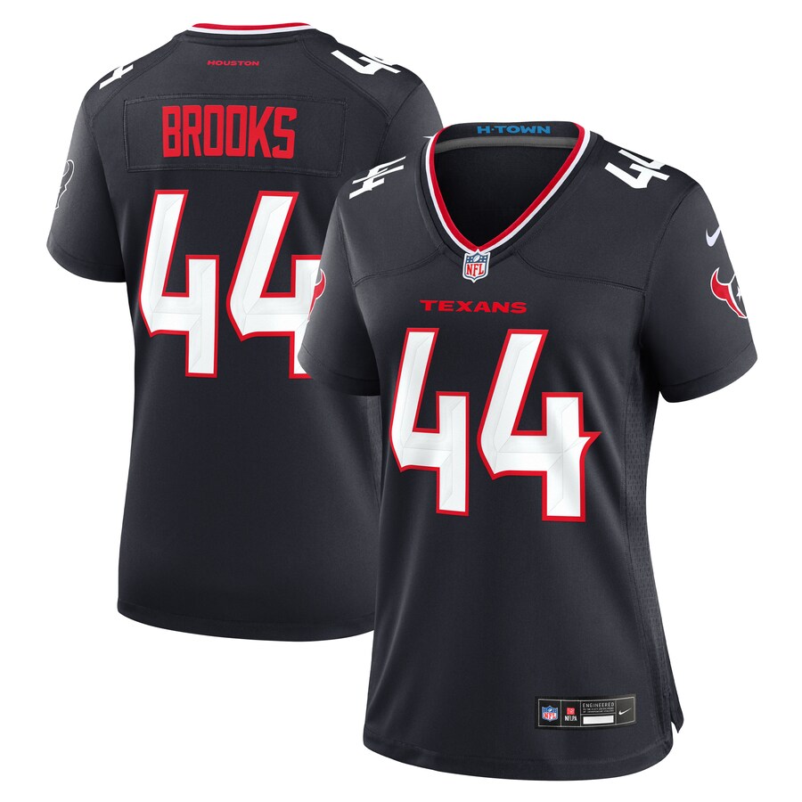 Women's Houston Texans British Brooks Nike Navy Team Game Jersey