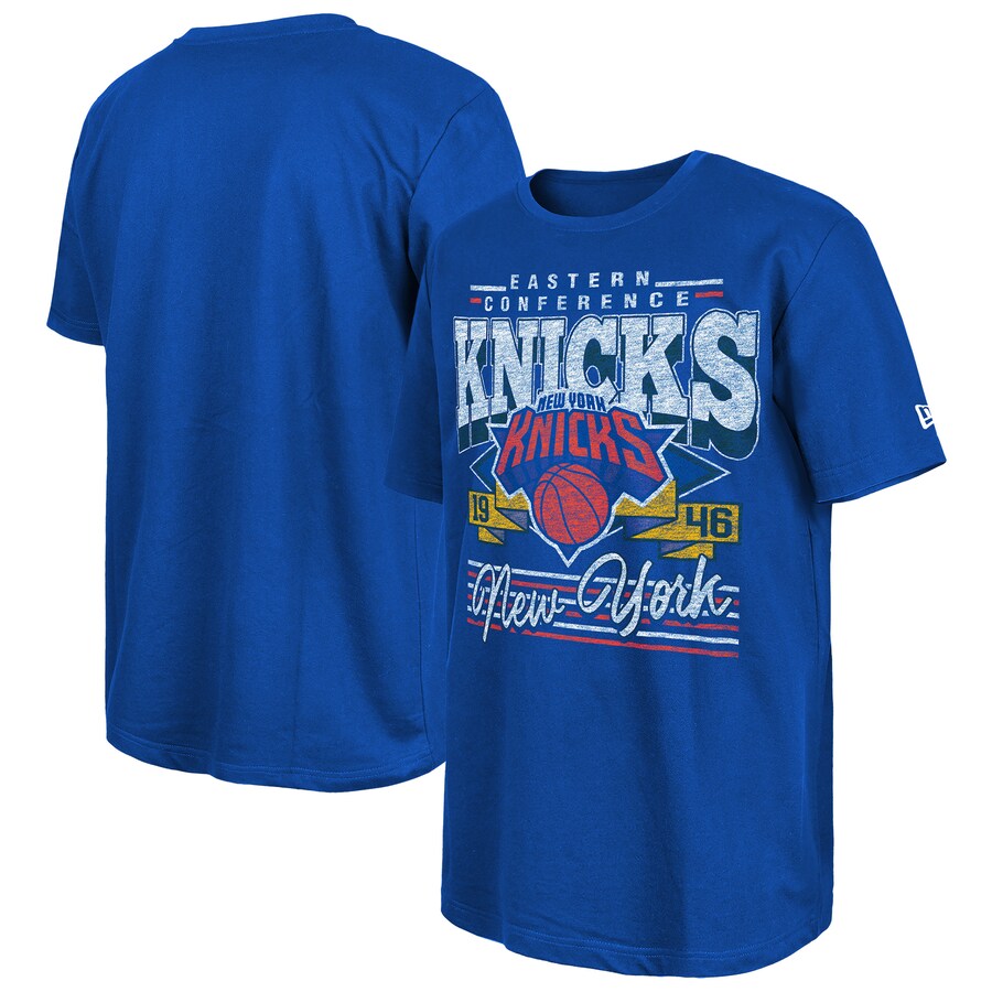 Men's New York Knicks New Era Blue Sport Classics T-Shirt