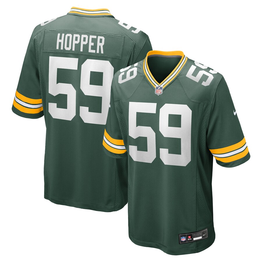 Men's Green Bay Packers Ty'Ron Hopper Nike Green Game Jersey
