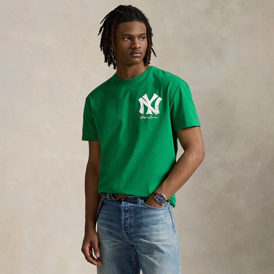Yankees Polo Ralph Lauren Green Jersey T-Shirt