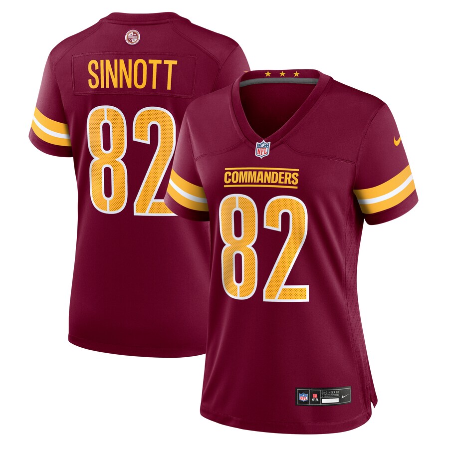 Women's Washington Commanders Ben Sinnott Nike Burgundy Game Jersey