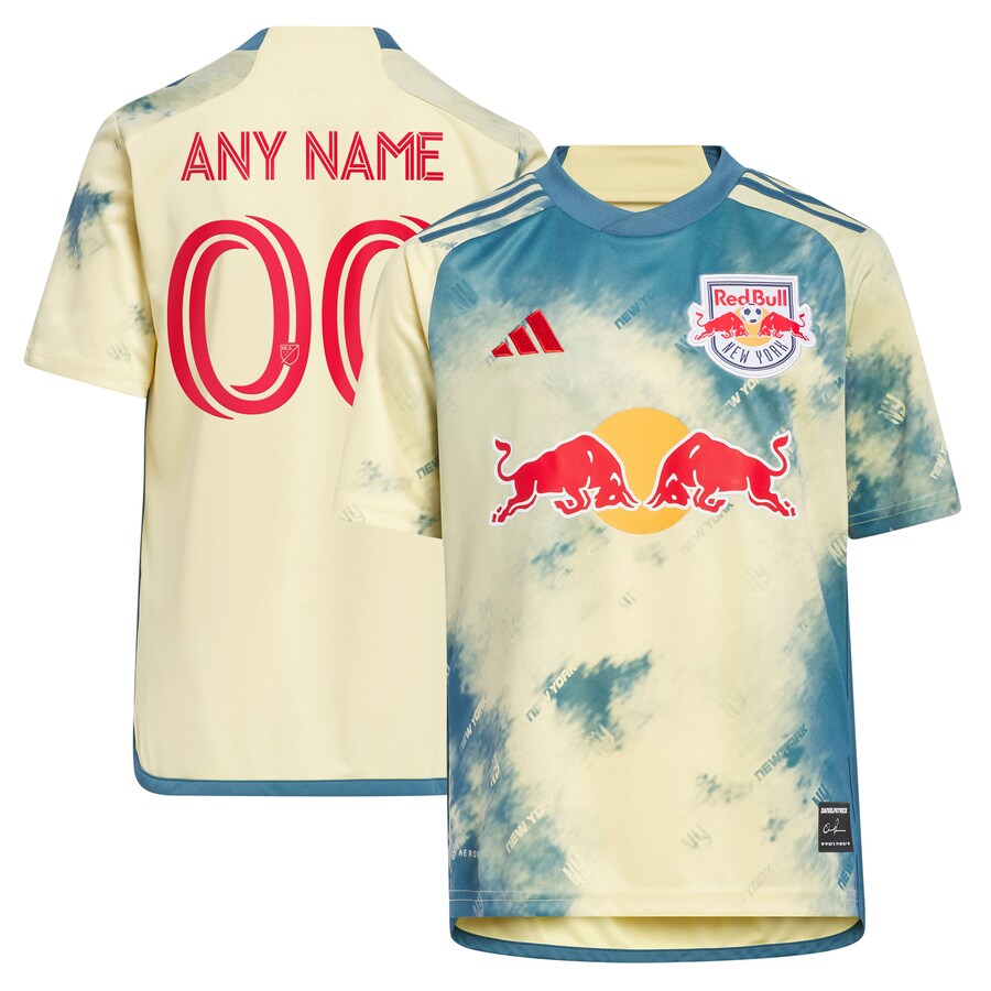 Youth New York Red Bulls adidas Yellow 2023 Daniel Patrick Kit Replica Custom Jersey