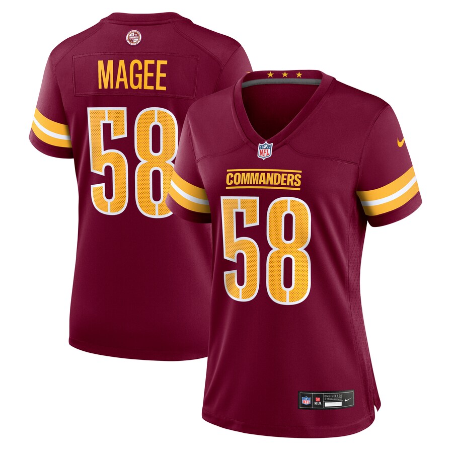 Women's Washington Commanders Jordan Magee Nike Burgundy Game Jersey