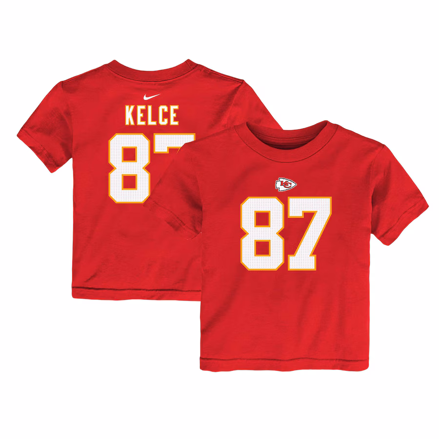 Women's Kansas City Chiefs Patrick Mahomes Fanatics Red Player Icon Name & Number V-Neck T-Shirt